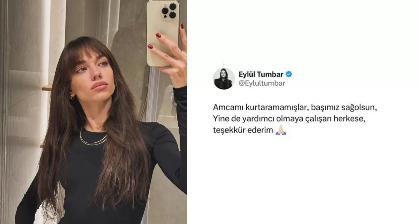 Oyuncu Eylül Tumbar, Balıkesir Depreminde Amcasını Kaybetti