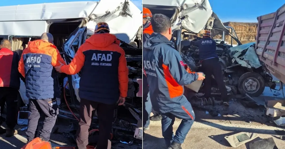 Kayseri’de okul servisi tırla çarpıştı: 1 ölü, 7 yaralı