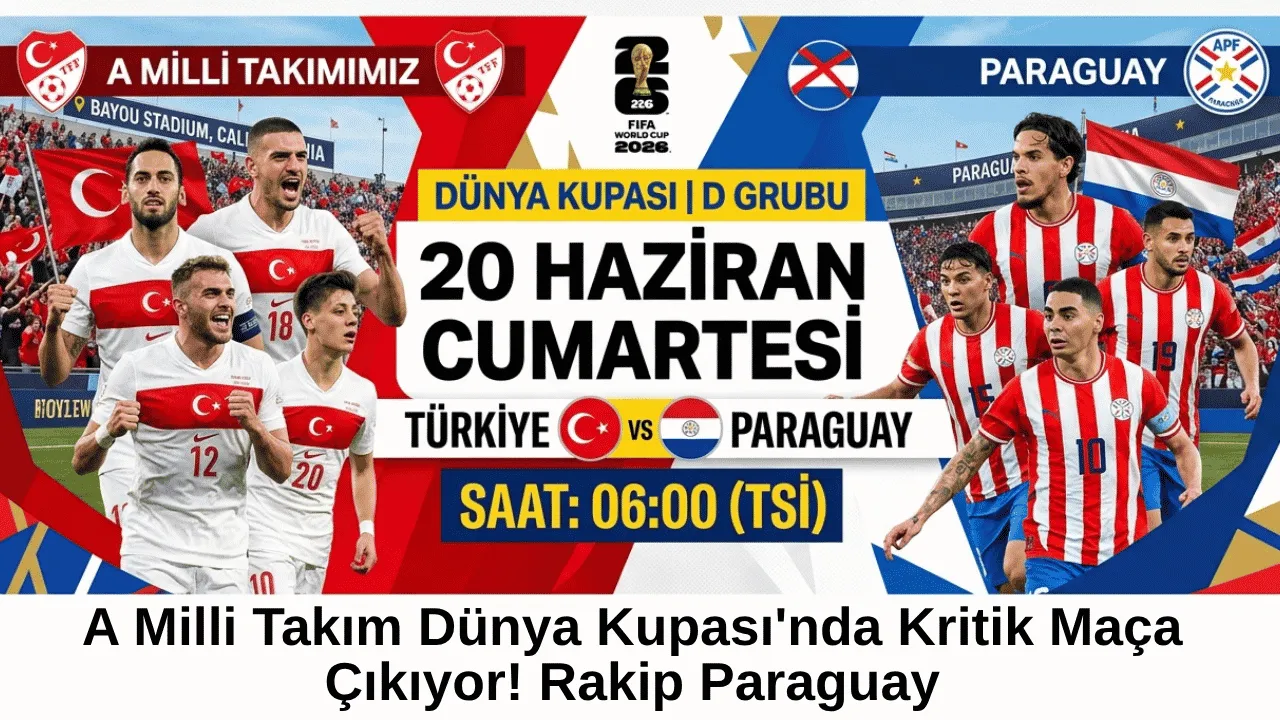 A Milli Takım Dünya Kupası’nda Kritik Maça Çıkıyor! Rakip Paraguay